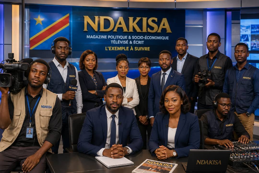 Le plateau et l’équipe de NDAKISA